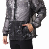 1162. Weather-Ready Transparent Ripstop Shell Jacket - Pixel Camo