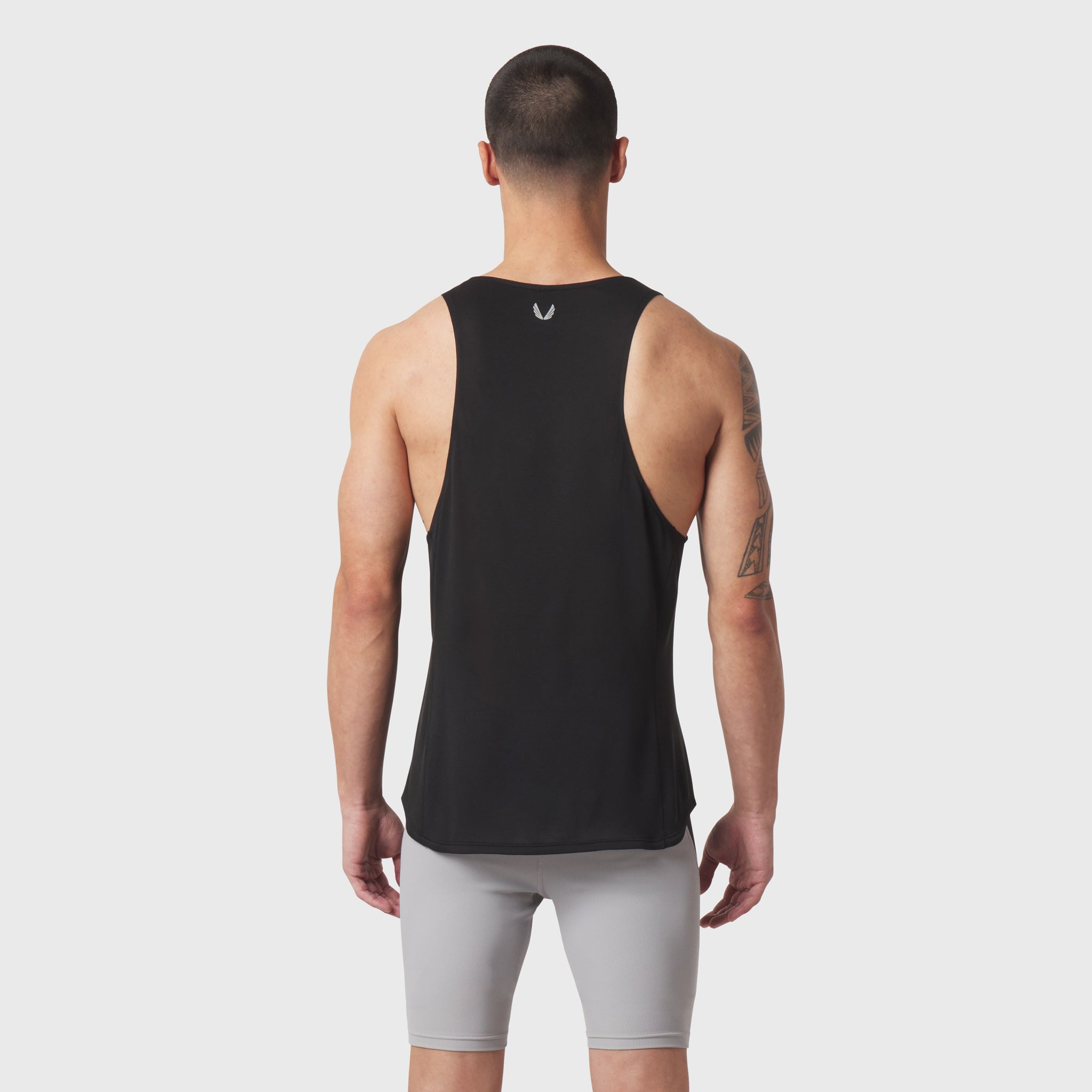Black Polartec® Delta Singlet on model, back view