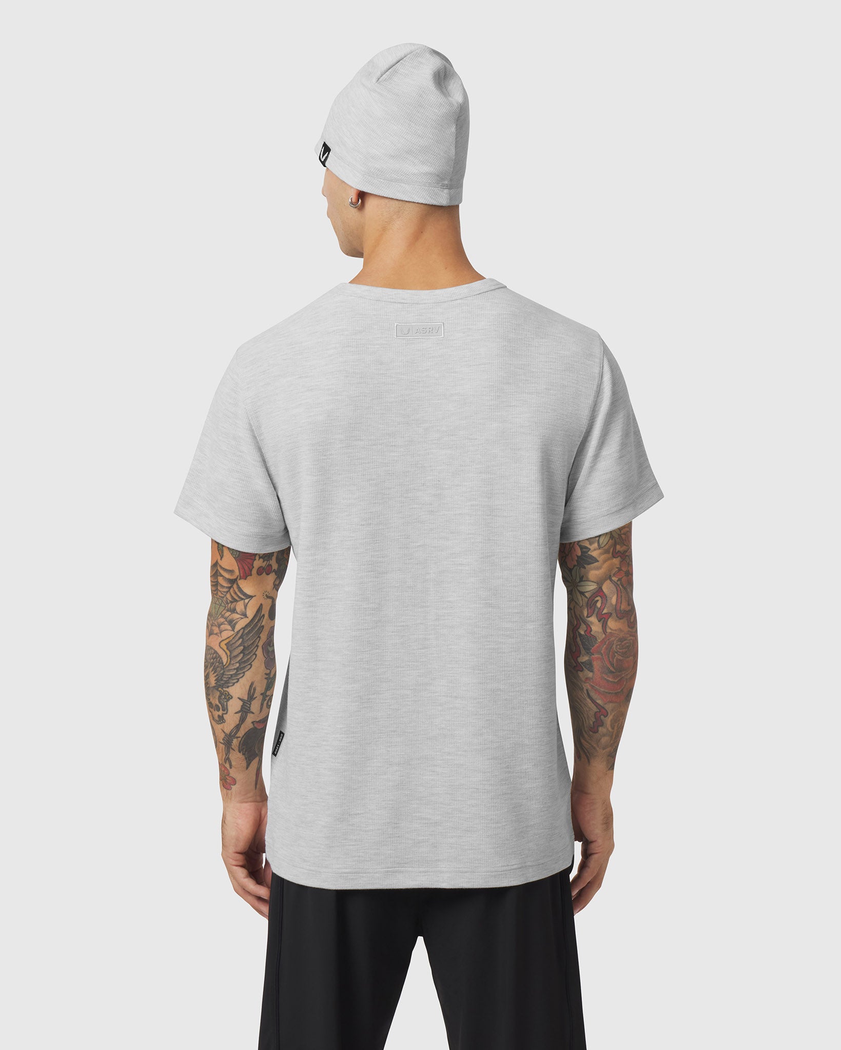 1202. Tech-Waffle™ Tee - Heather Grey