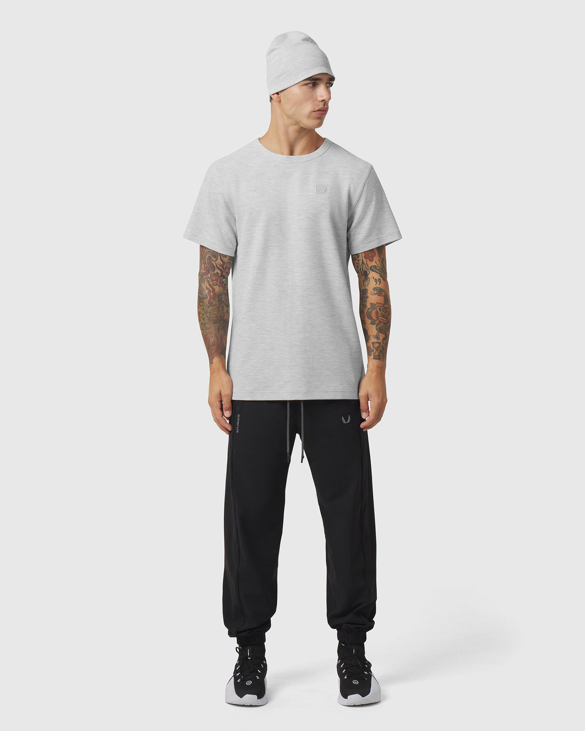 1202. Tech-Waffle™ Tee - Heather Grey
