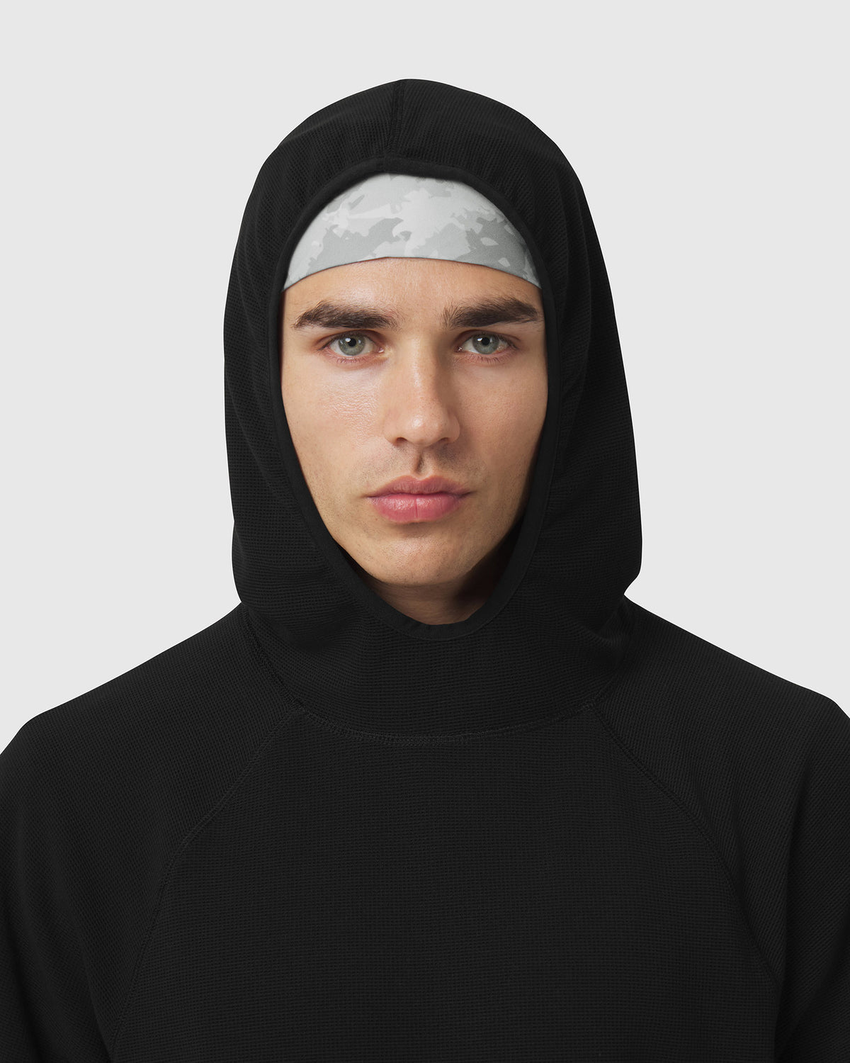1206. Tech-Waffle™ Scuba Hoodie - Black