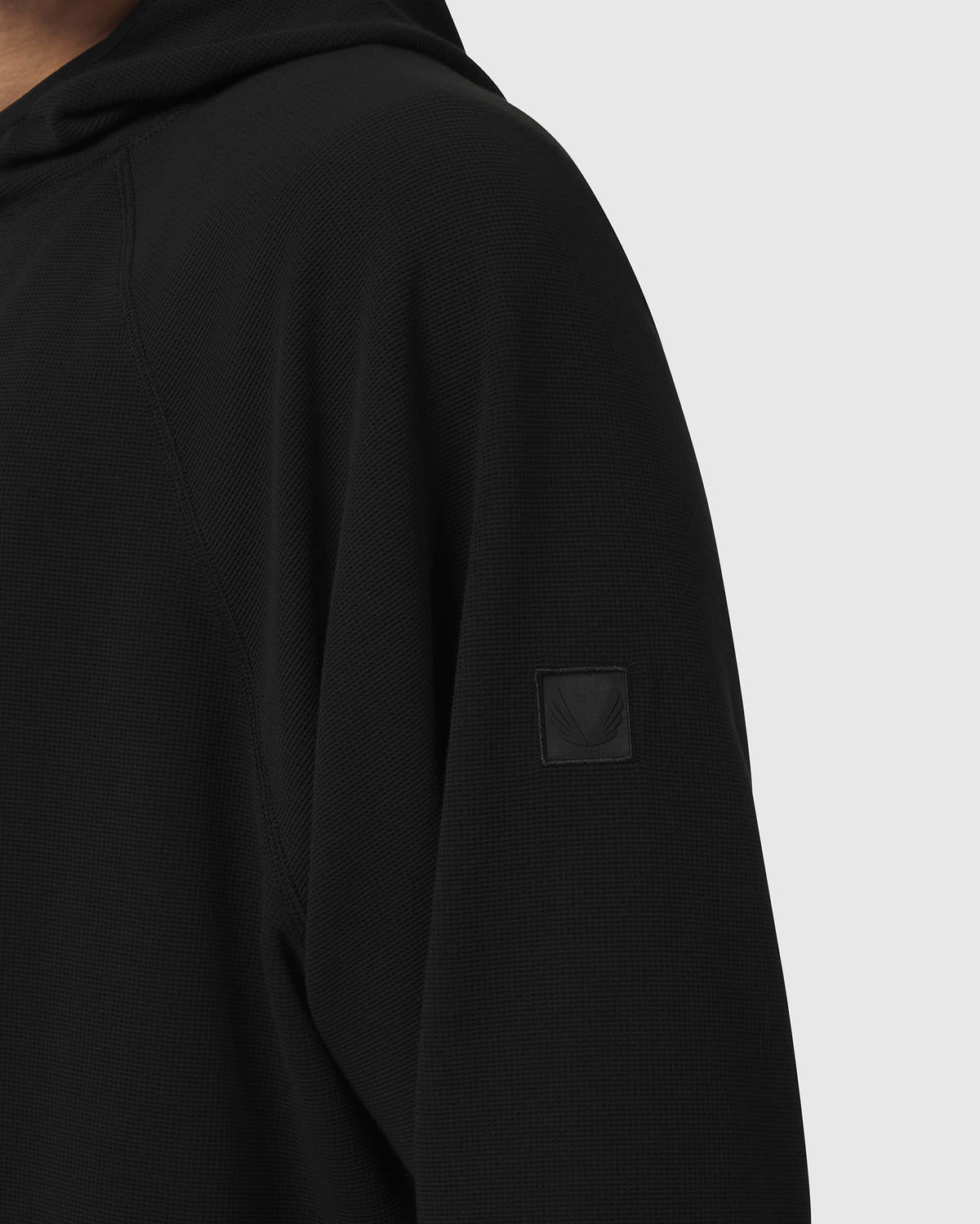 1206. Tech-Waffle™ Scuba Hoodie - Black