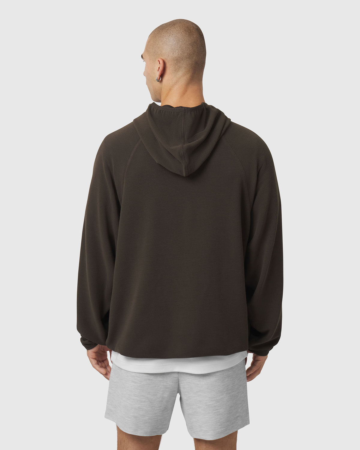 1206. Tech-Waffle™ Scuba Hoodie - Dark Earth