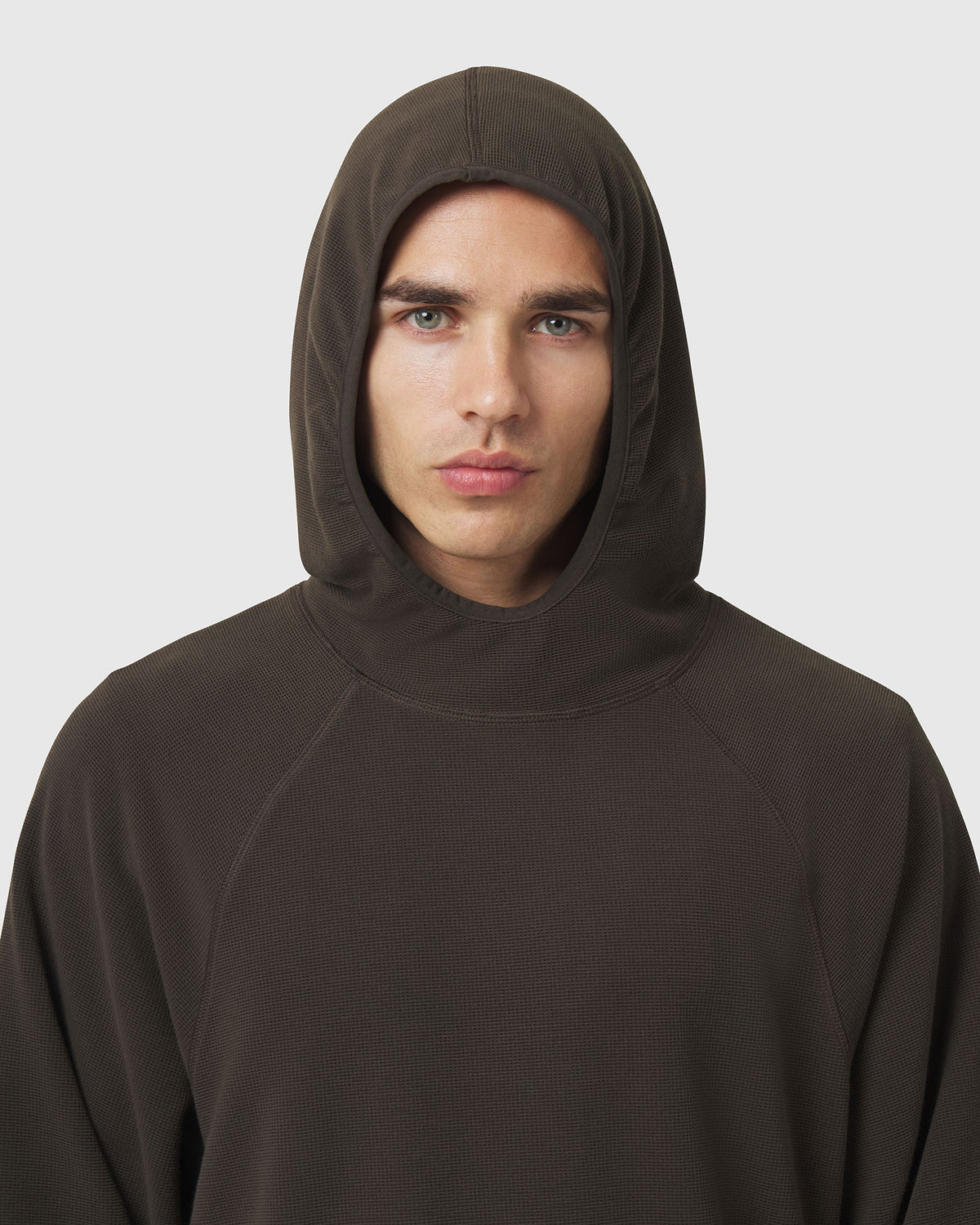 1206. Tech-Waffle™ Scuba Hoodie - Dark Earth