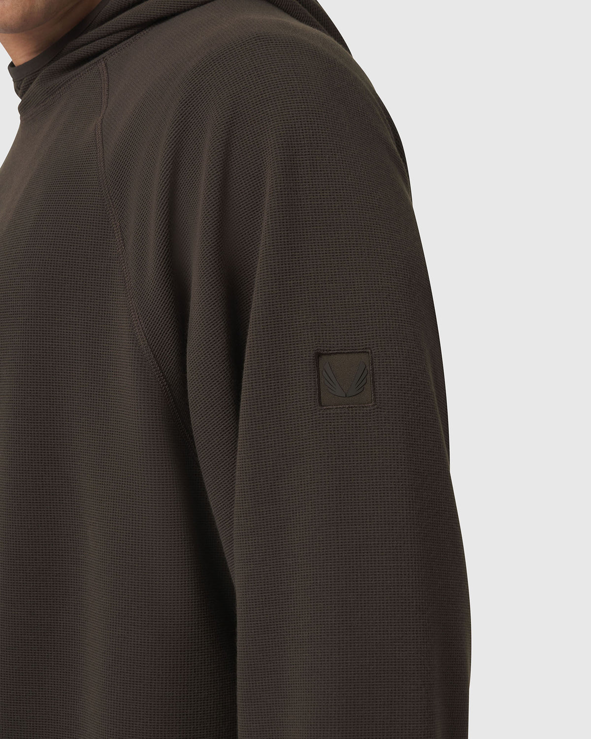 1206. Tech-Waffle™ Scuba Hoodie - Dark Earth