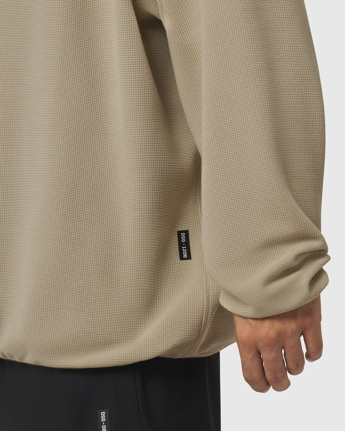 1206. Tech-Waffle™ Scuba Hoodie - Khaki