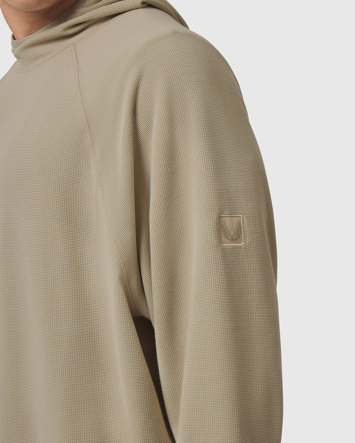 1206. Tech-Waffle™ Scuba Hoodie - Khaki
