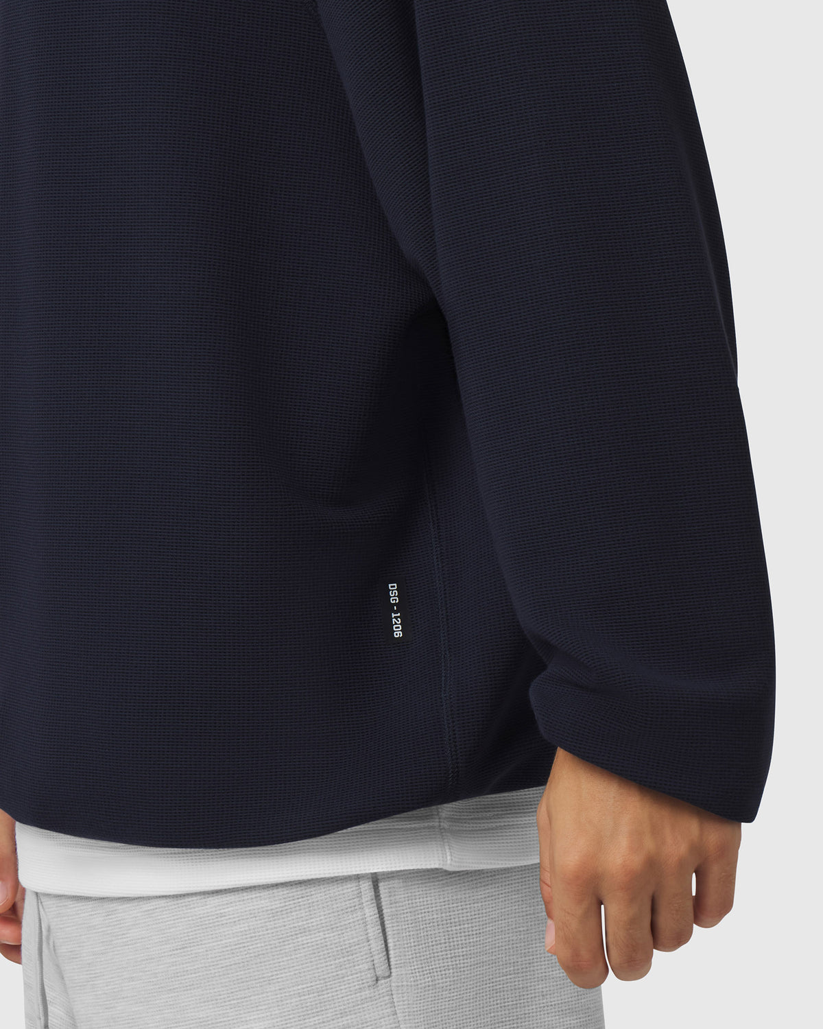 1206. Tech-Waffle™ Scuba Hoodie - Navy
