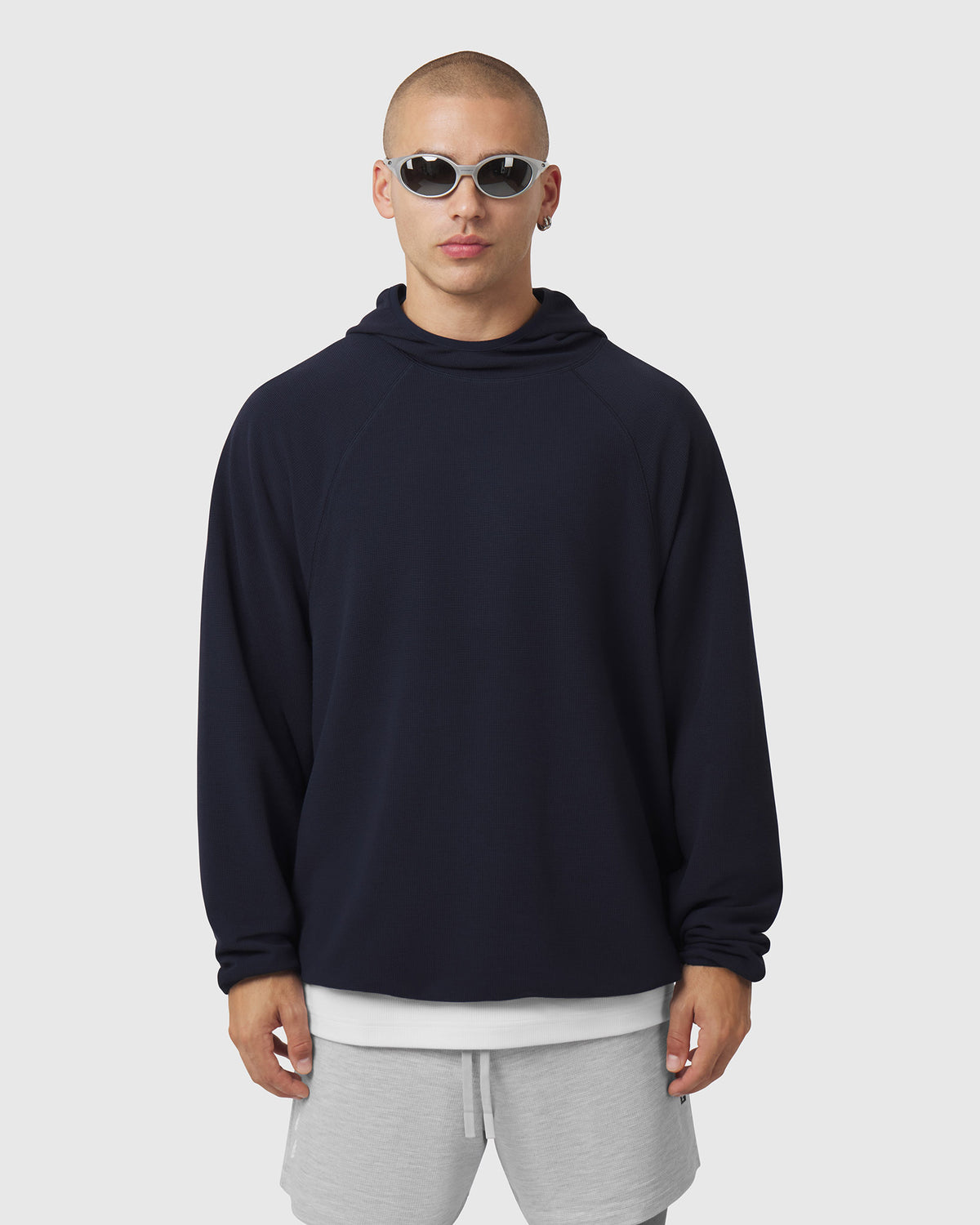 1206. Tech-Waffle™ Scuba Hoodie - Navy