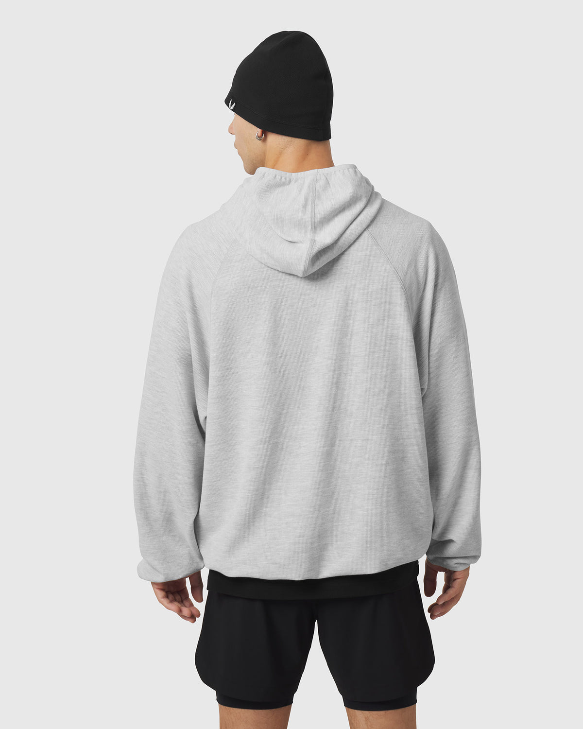 1206. Tech-Waffle™ Scuba Hoodie - Heather Grey