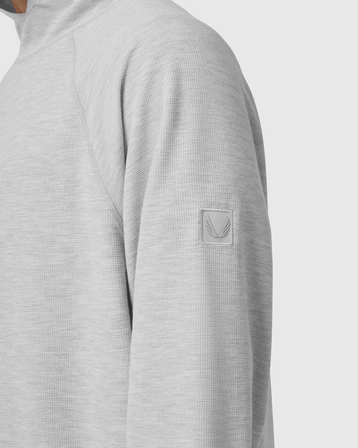 1206. Tech-Waffle™ Scuba Hoodie - Heather Grey