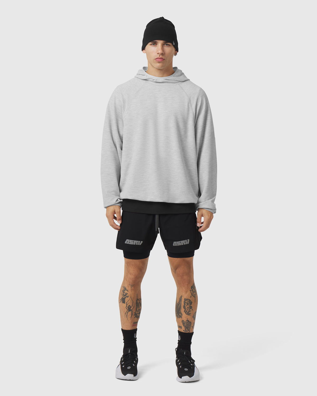 1206. Tech-Waffle™ Scuba Hoodie - Heather Grey