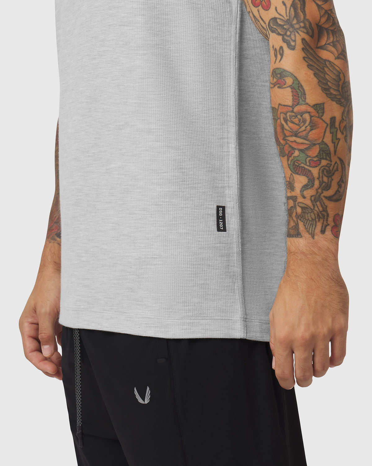 1207. Tech-Waffle™ Slim Tank - Heather Grey