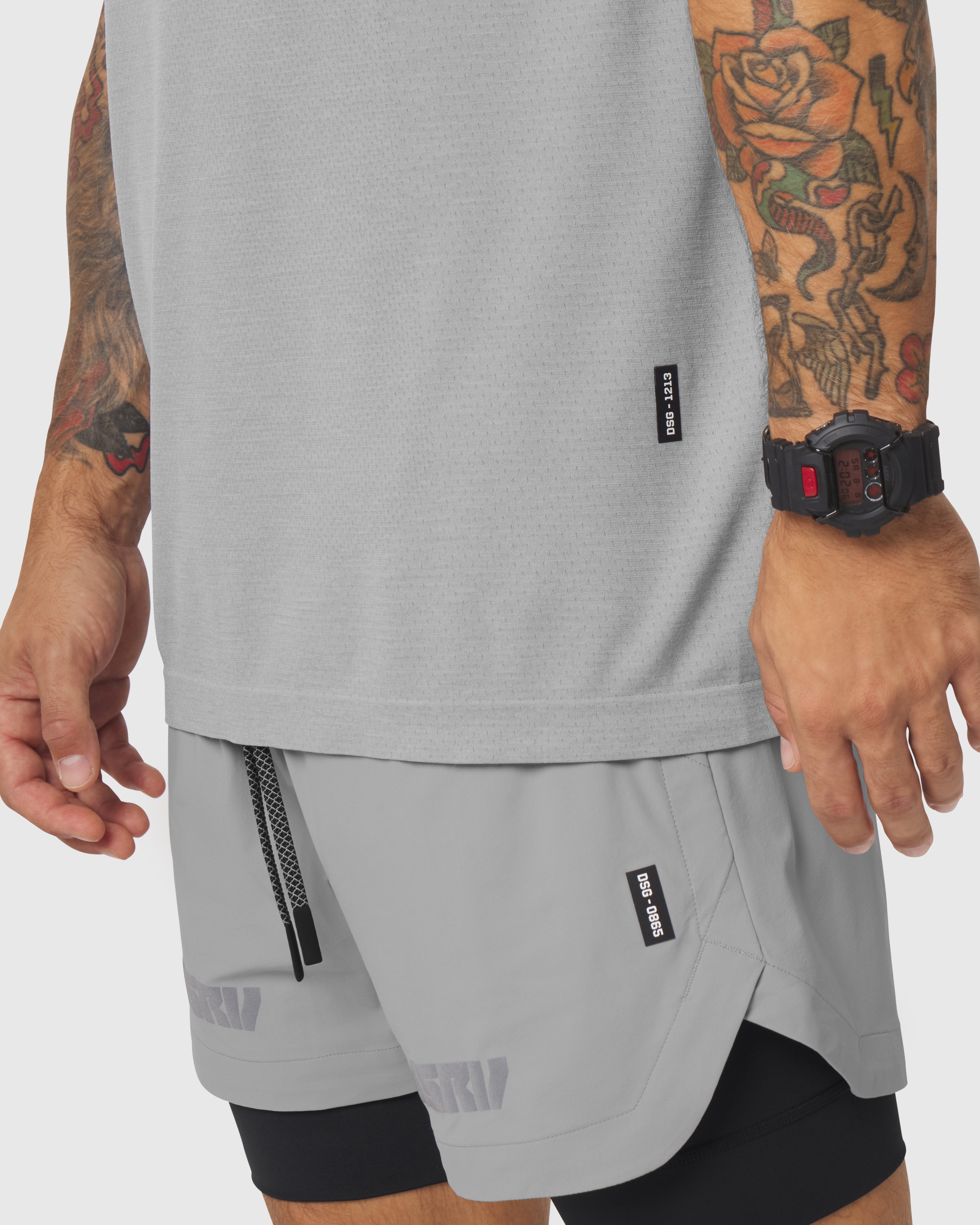 1213. Seamless Training Tee - Slate Grey