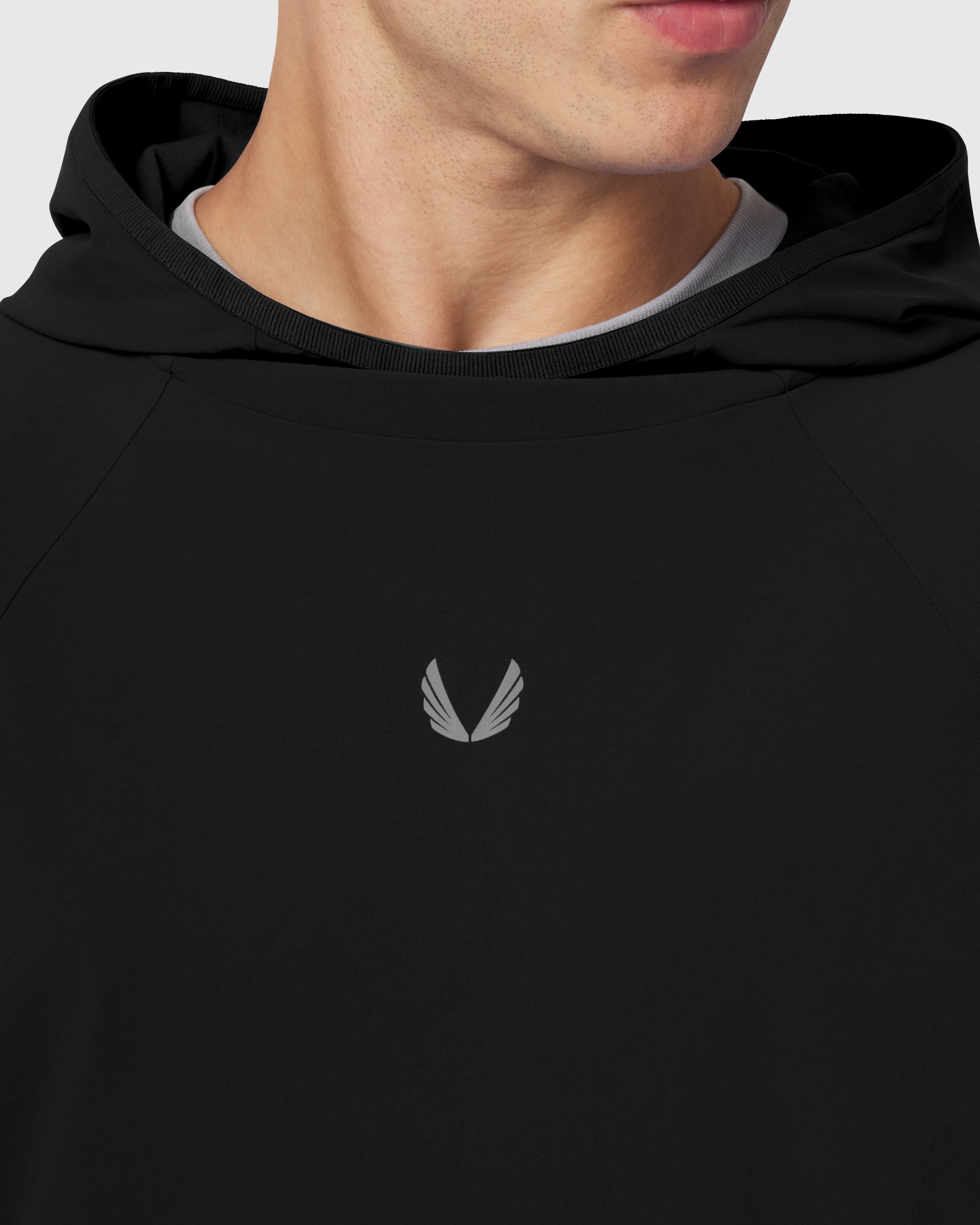 1216. Aerotex™ Reversible Hoodie - Black