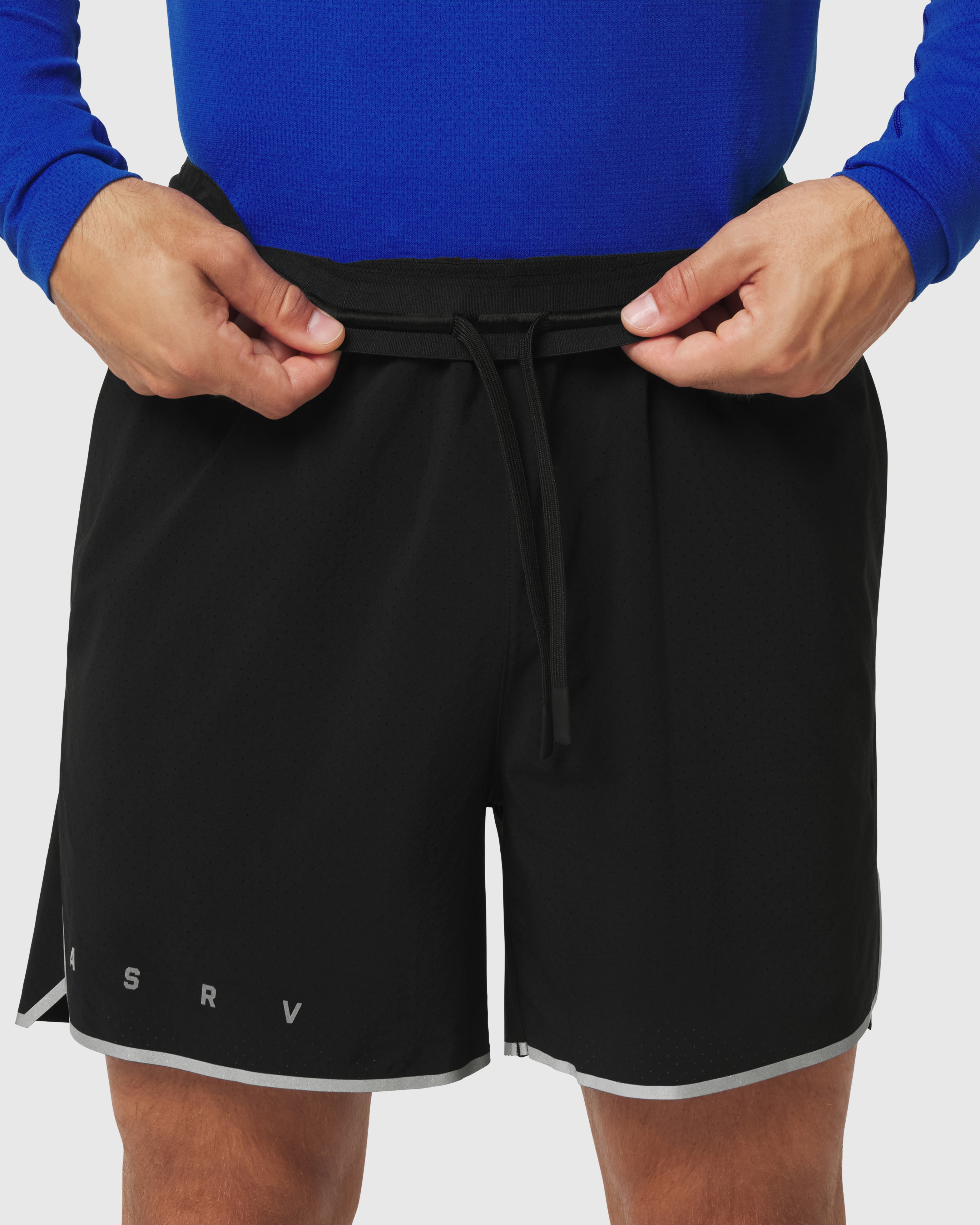 1219. Aerotex™ Perforated Linerless Short - Black