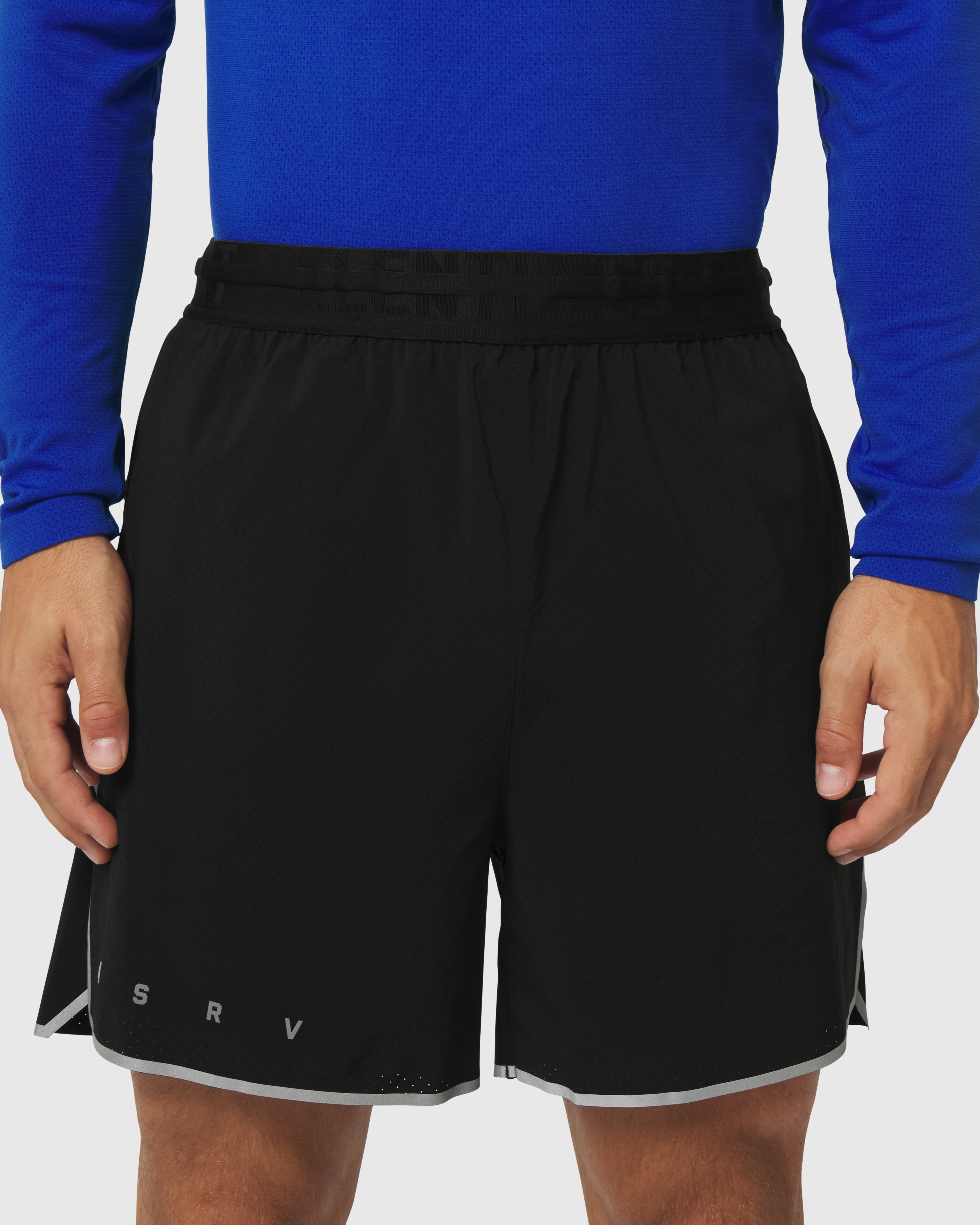 1219. Aerotex™ Perforated Linerless Short - Black