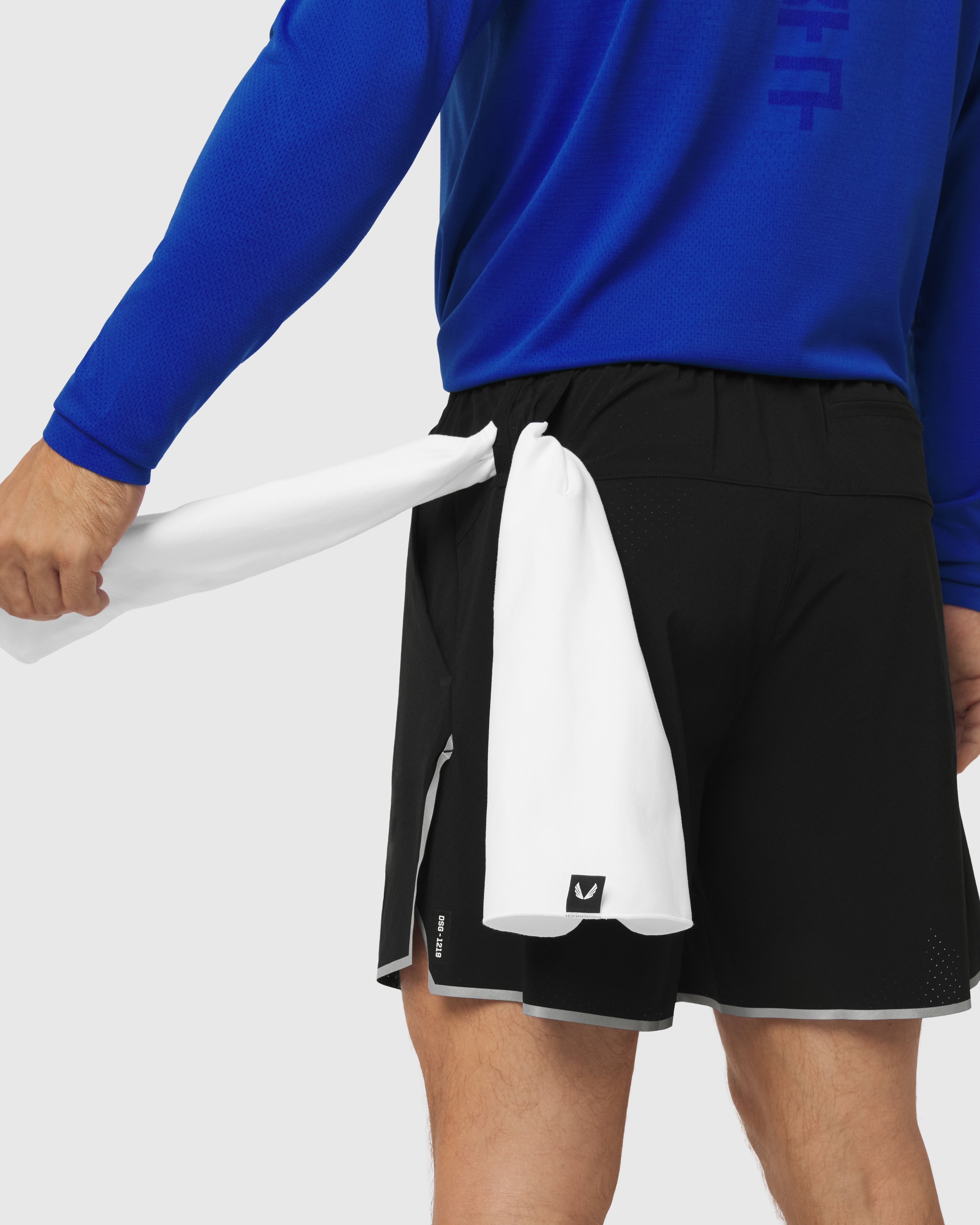 1219. Aerotex™ Perforated Linerless Short - Black