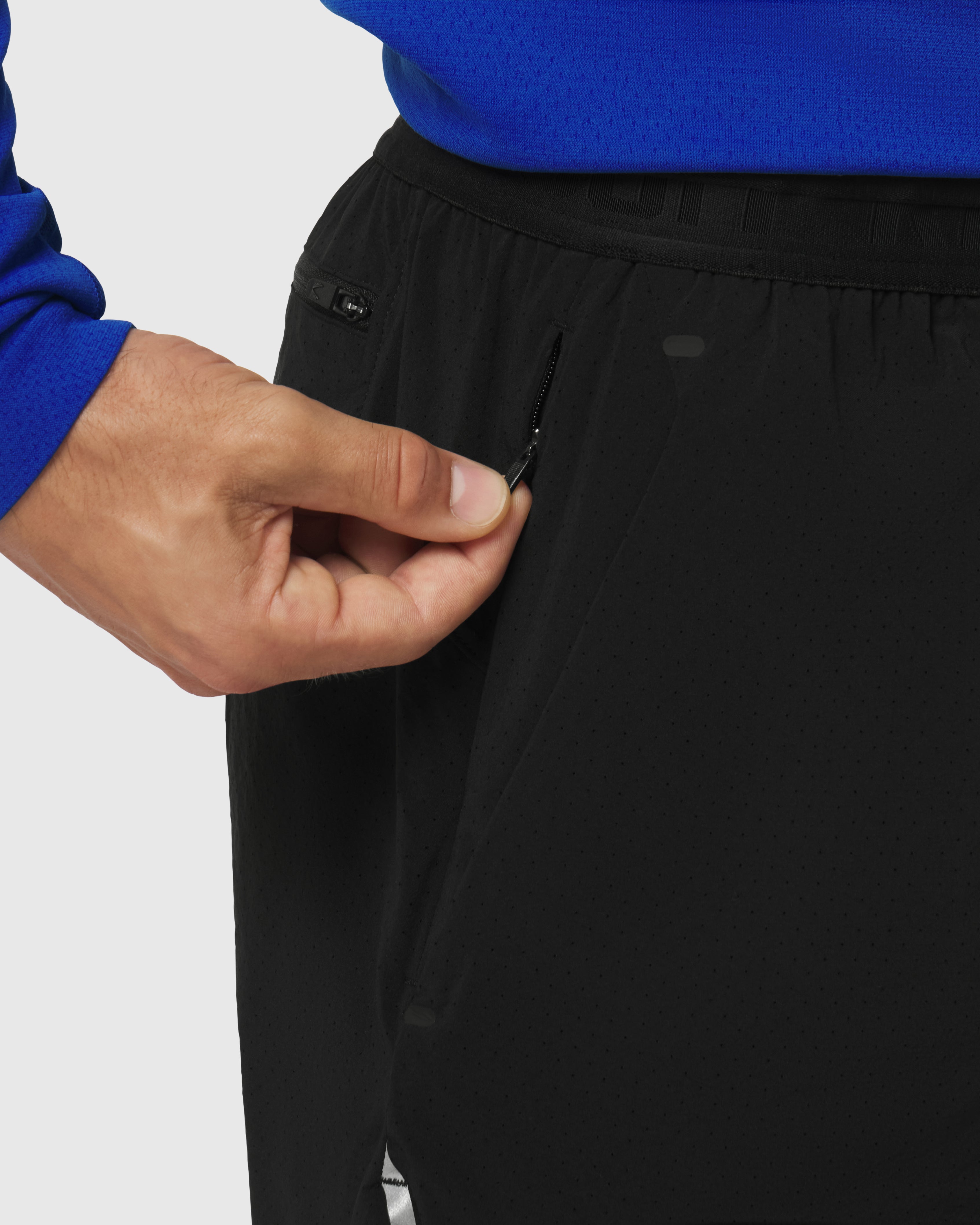 1219. Aerotex™ Perforated Linerless Short - Black