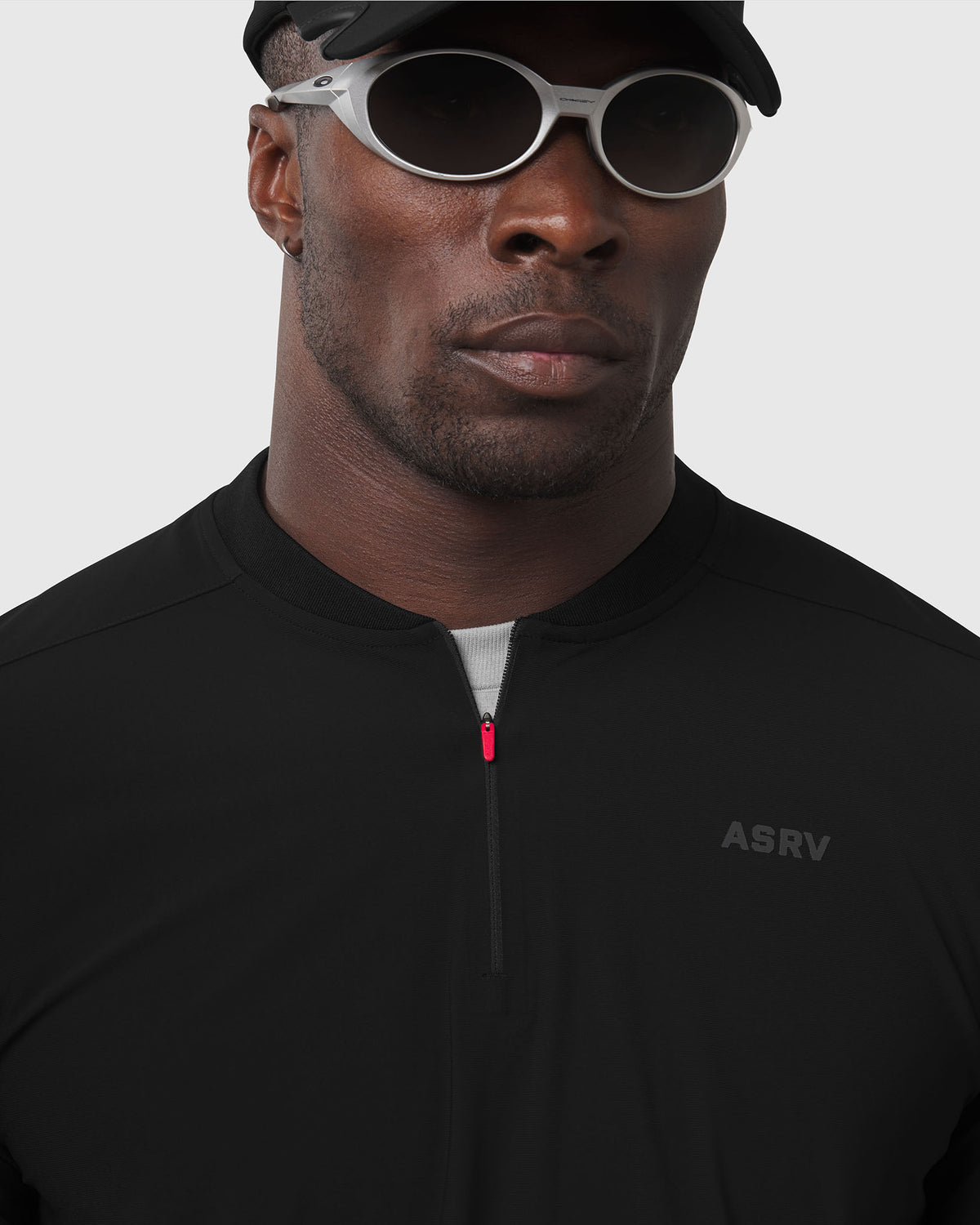 1240. Tetra-Lite® Quarter Zip Long Sleeve - Black