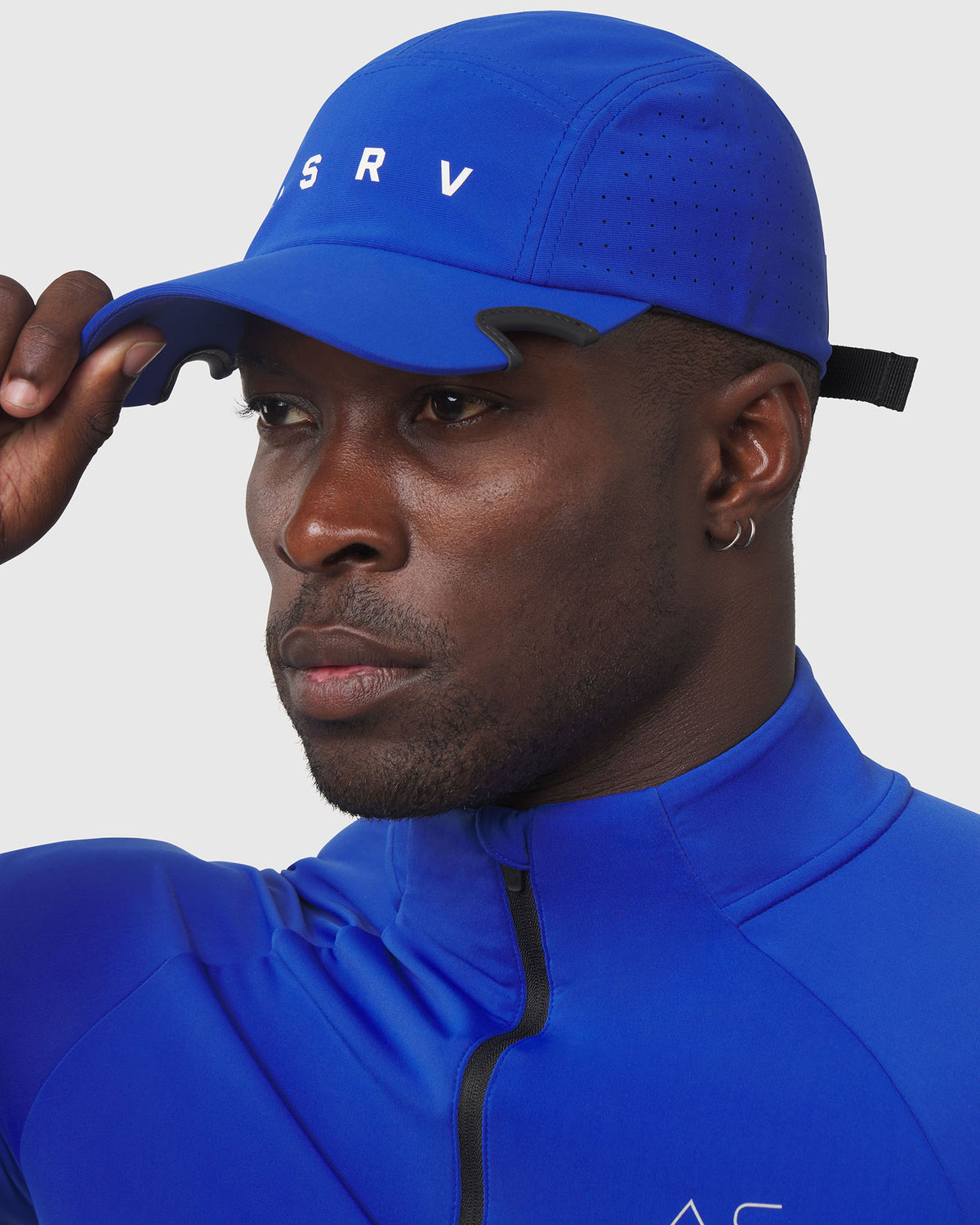 1240. Tetra-Lite® Quarter Zip Long Sleeve - Electric Blue