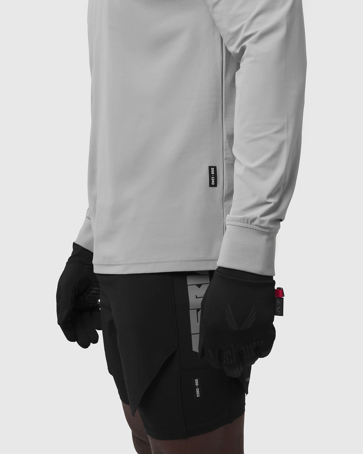 1240. Tetra-Lite™ Quarter Zip Long Sleeve - Slate Grey