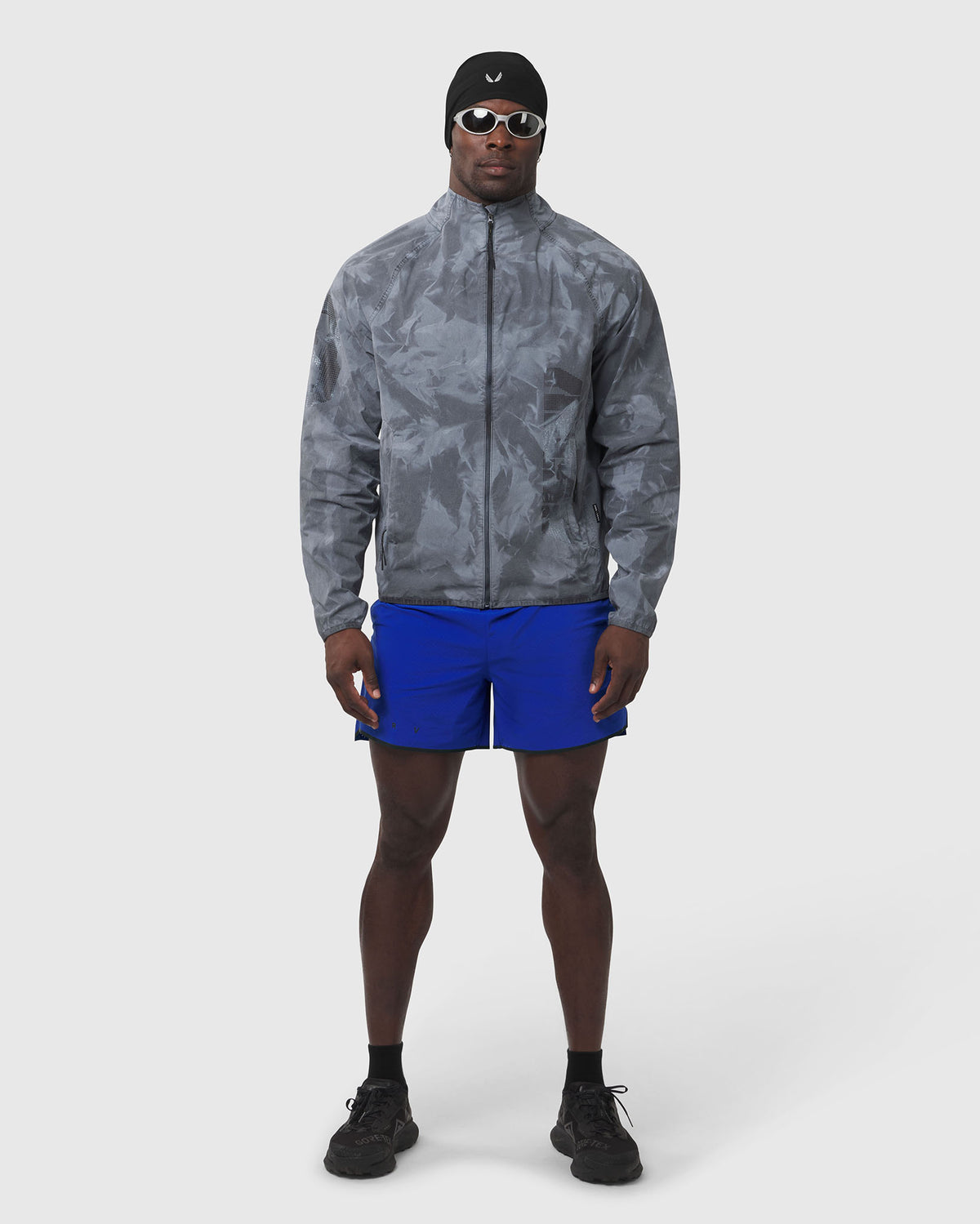 1243. Garment Dyed Ripstop Zip Jacket - Black