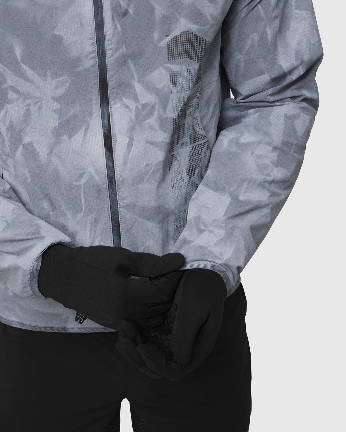 1243. Garment Dyed Ripstop Zip Jacket - Slate Grey