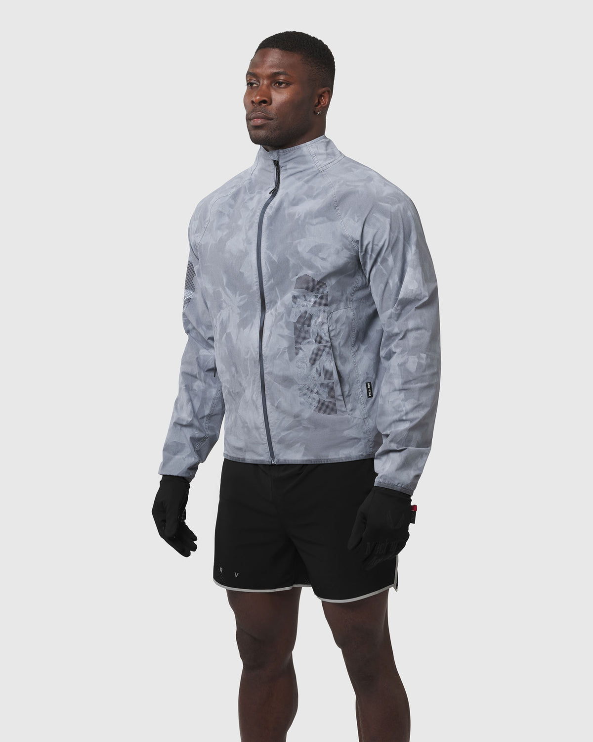 1243. Garment Dyed Ripstop Zip Jacket - Slate Grey