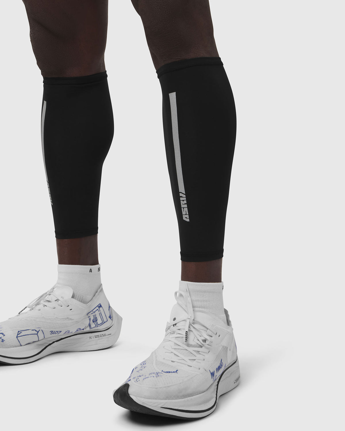 WarpFlexx® Calf Sleeve - Black "Blade"
