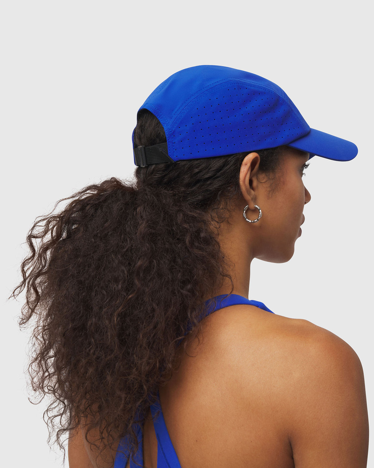 0813. Tetra-Lite® Vented Hat - Electric Blue/White "Wings"