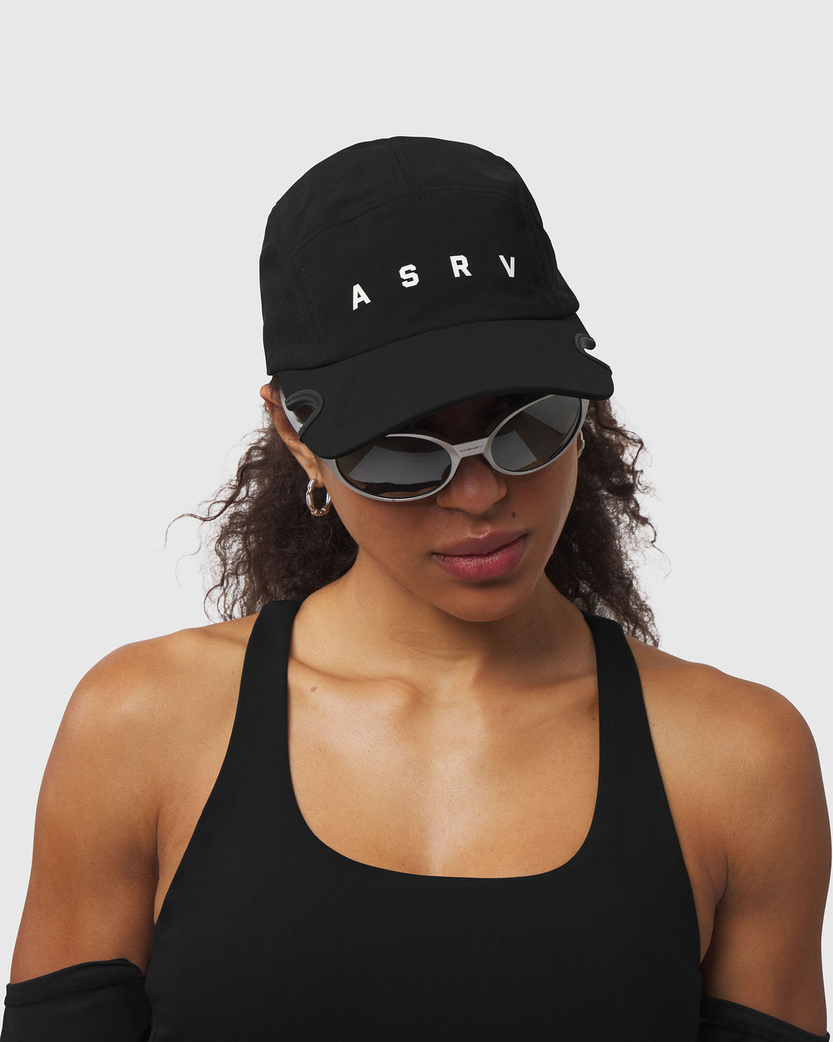 1255. Tetra-Lite® Notch® Hat - Black/White "ASRV"