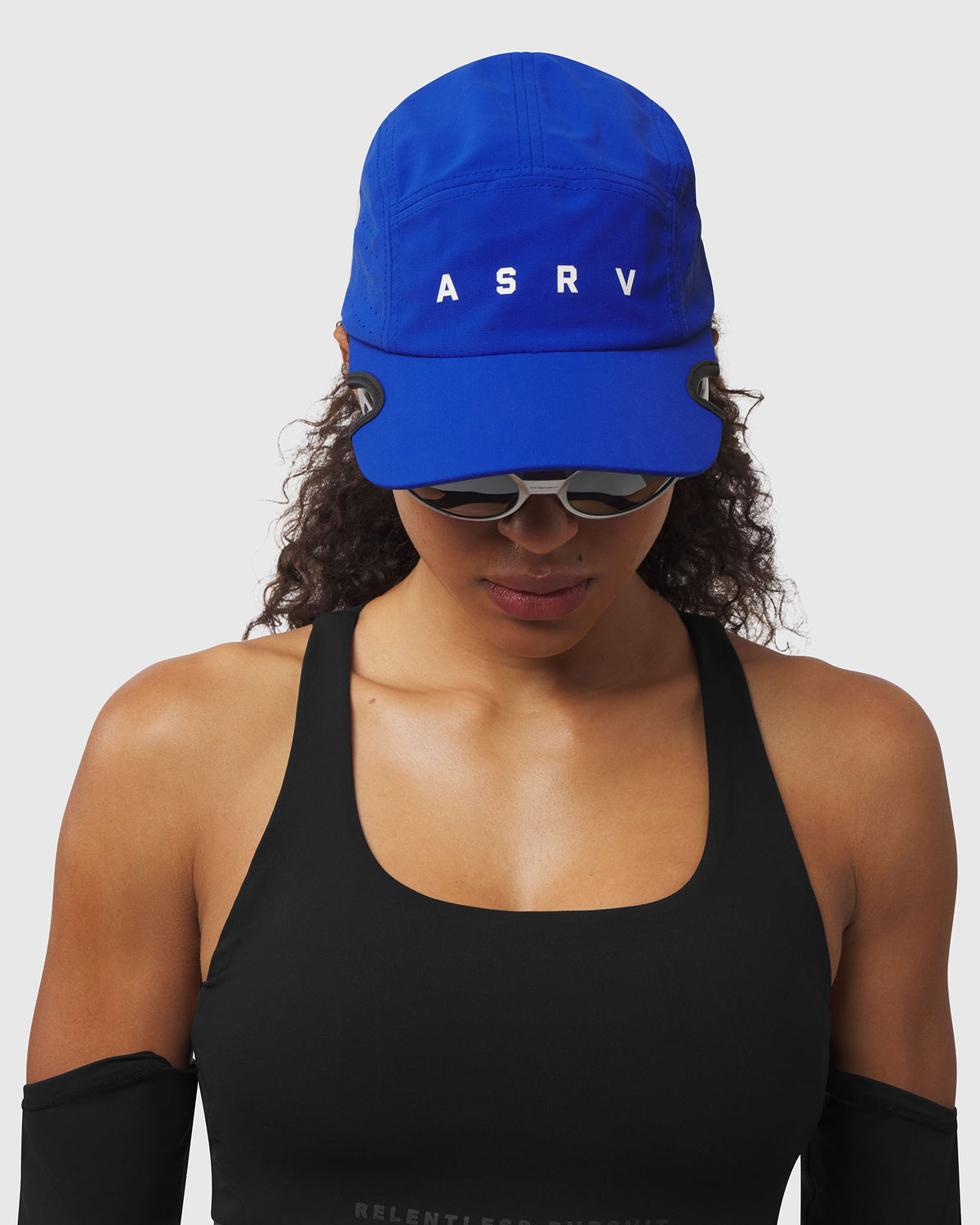 1255. Tetra-Lite® Notch® Hat - Electric Blue/White "ASRV"