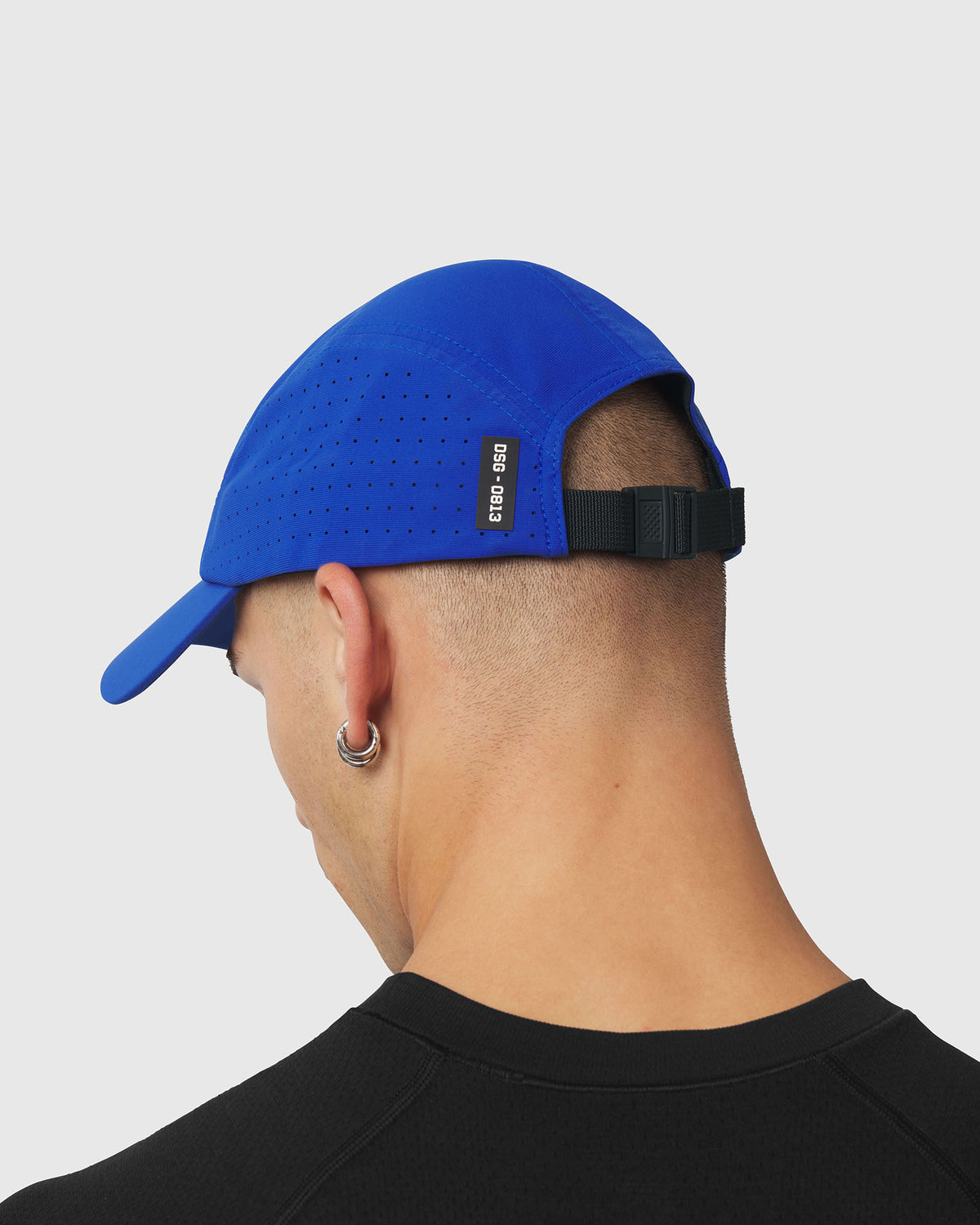 0813. Tetra-Lite® Vented Hat - Electric Blue/White "Wings"