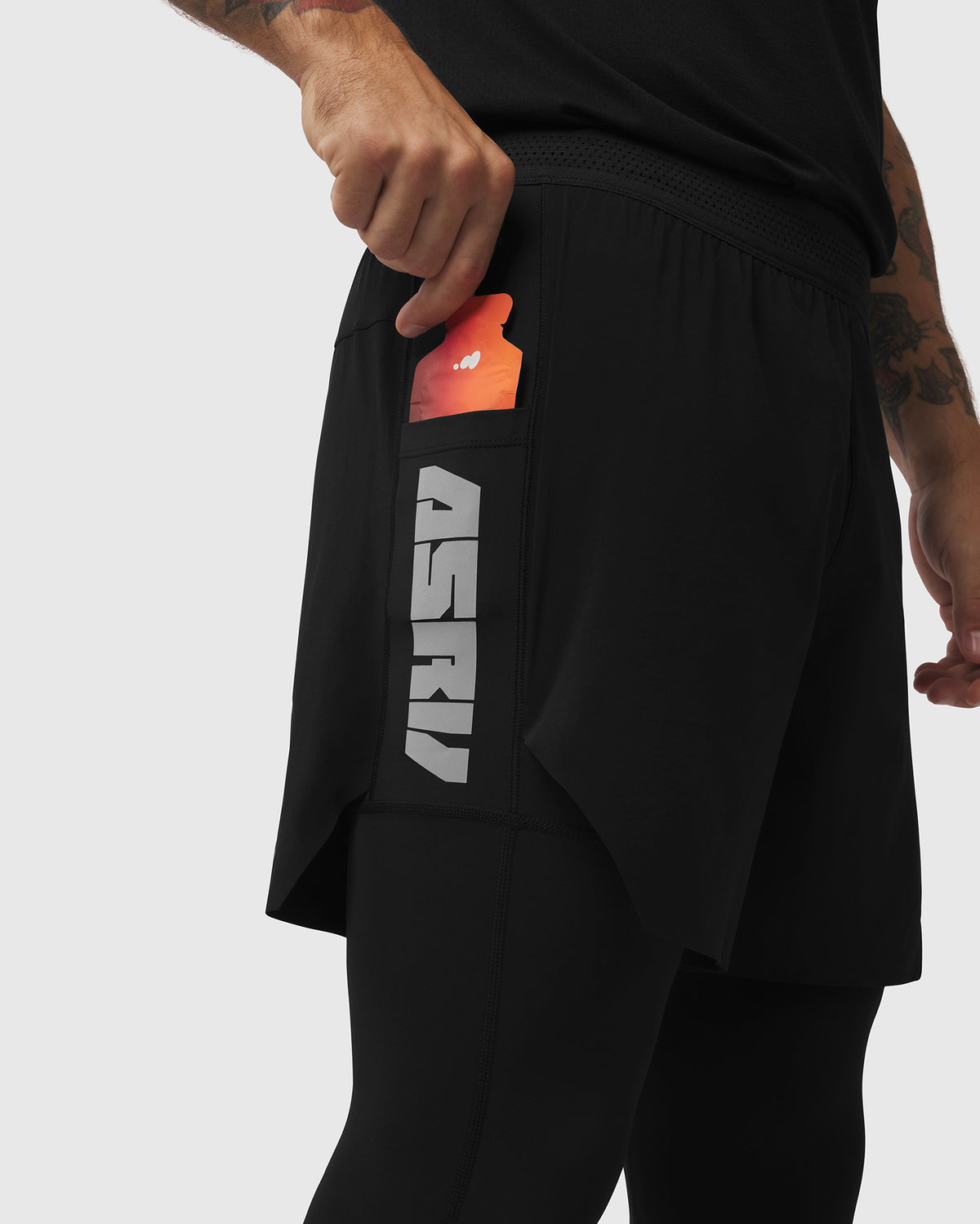 1239. Aerotex™ Hybrid Legging - Black/Black "Blade"