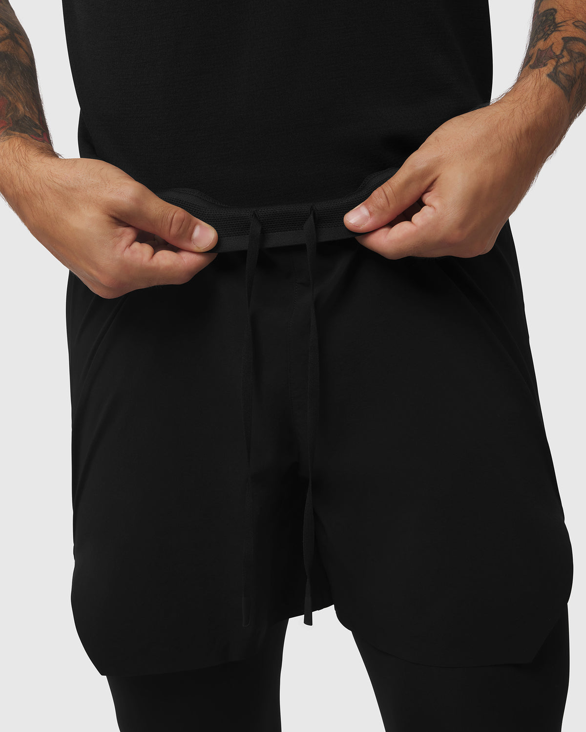 1239. Aerotex™ Hybrid Legging - Black/Black "Blade"