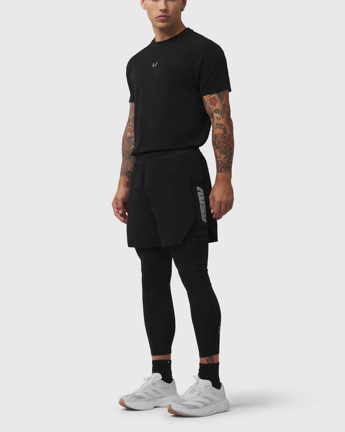 1239. Aerotex™ Hybrid Legging - Black/Black "Blade"