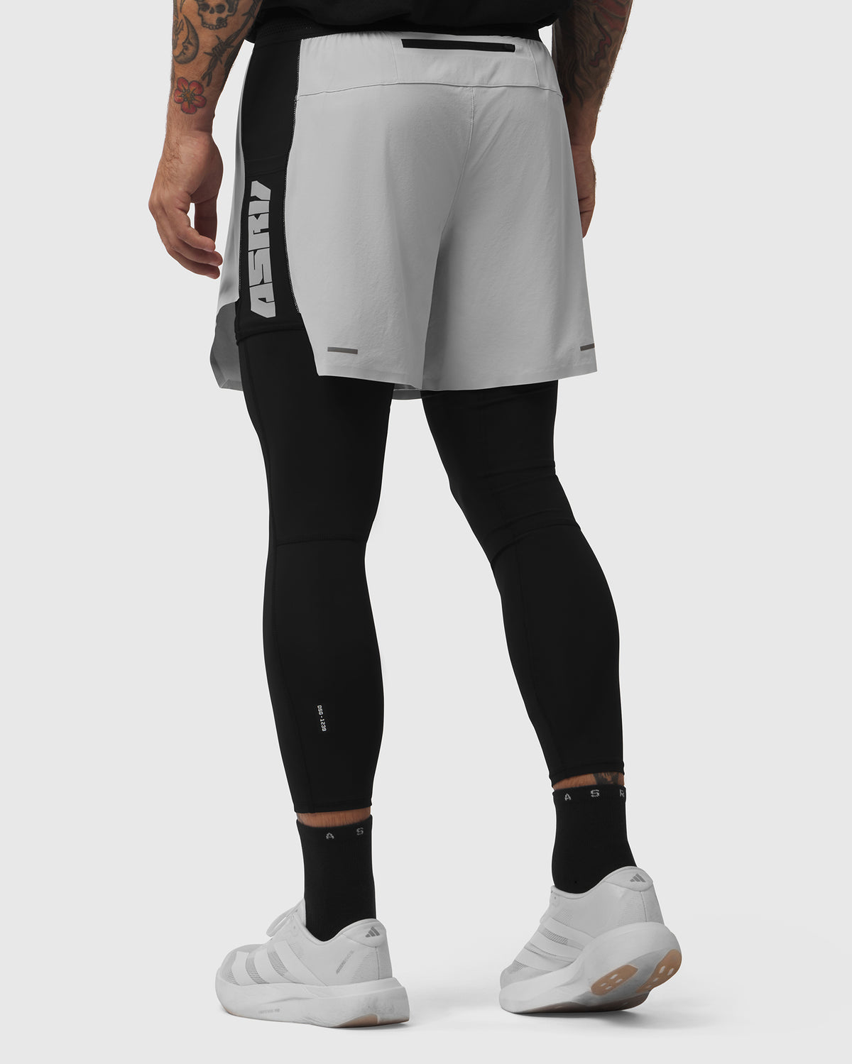 1239. Aerotex™ Hybrid Legging - Slate Grey/Black "Blade"