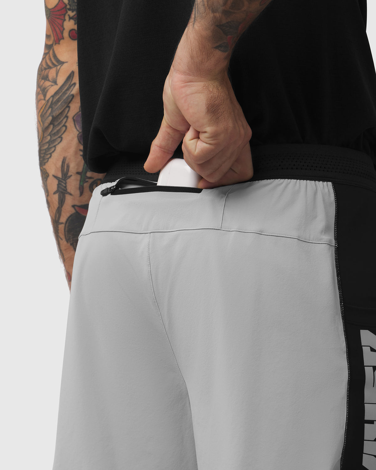 1239. Aerotex™ Hybrid Legging - Slate Grey/Black "Blade"