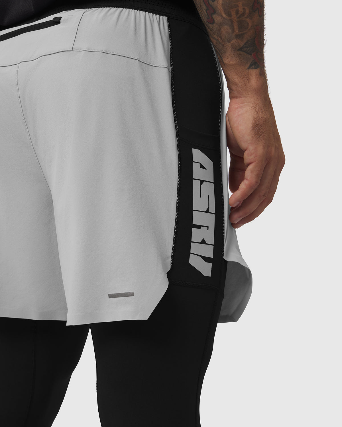 1239. Aerotex™ Hybrid Legging - Slate Grey/Black "Blade"