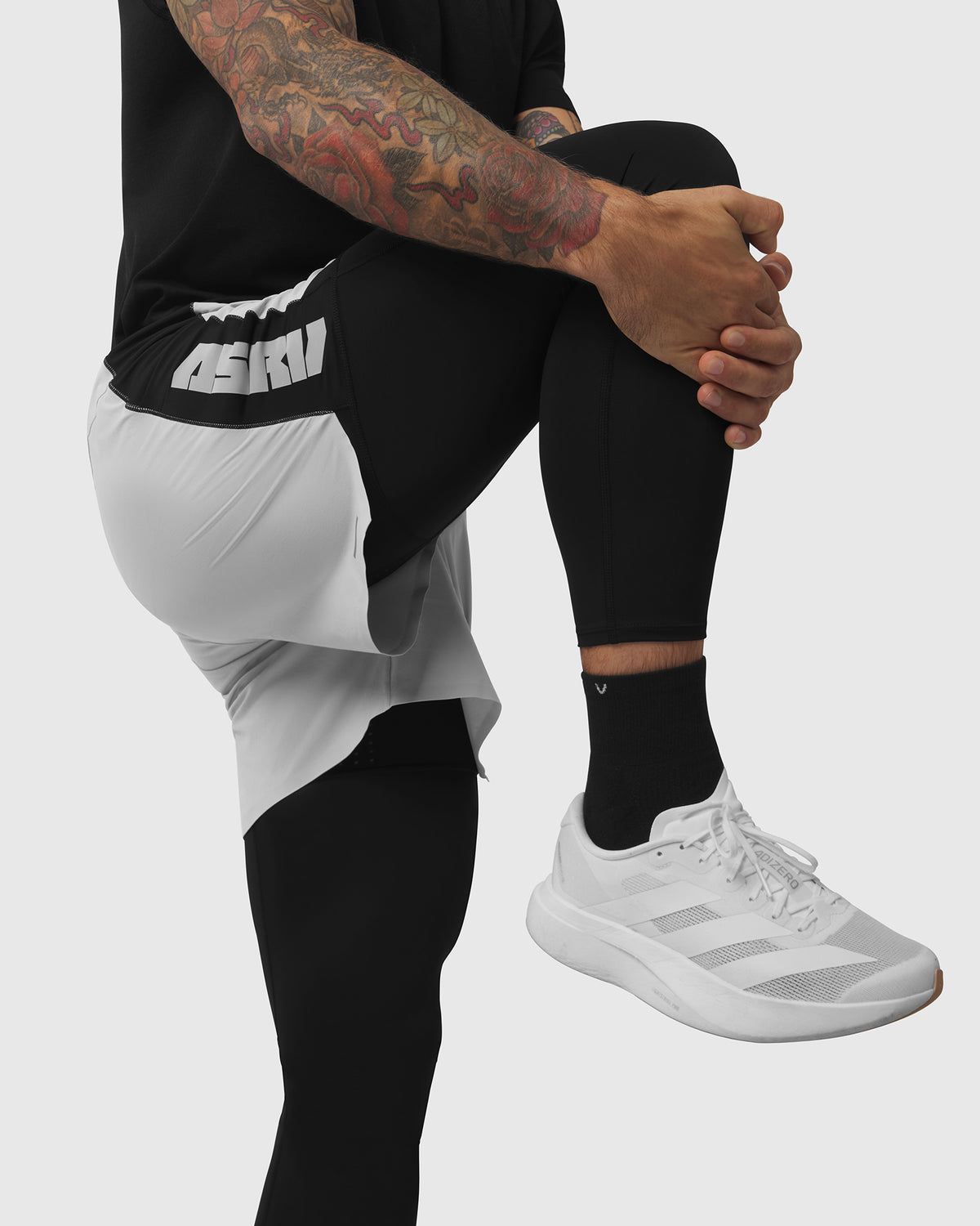 1239. Aerotex™ Hybrid Legging - Slate Grey/Black "Blade"