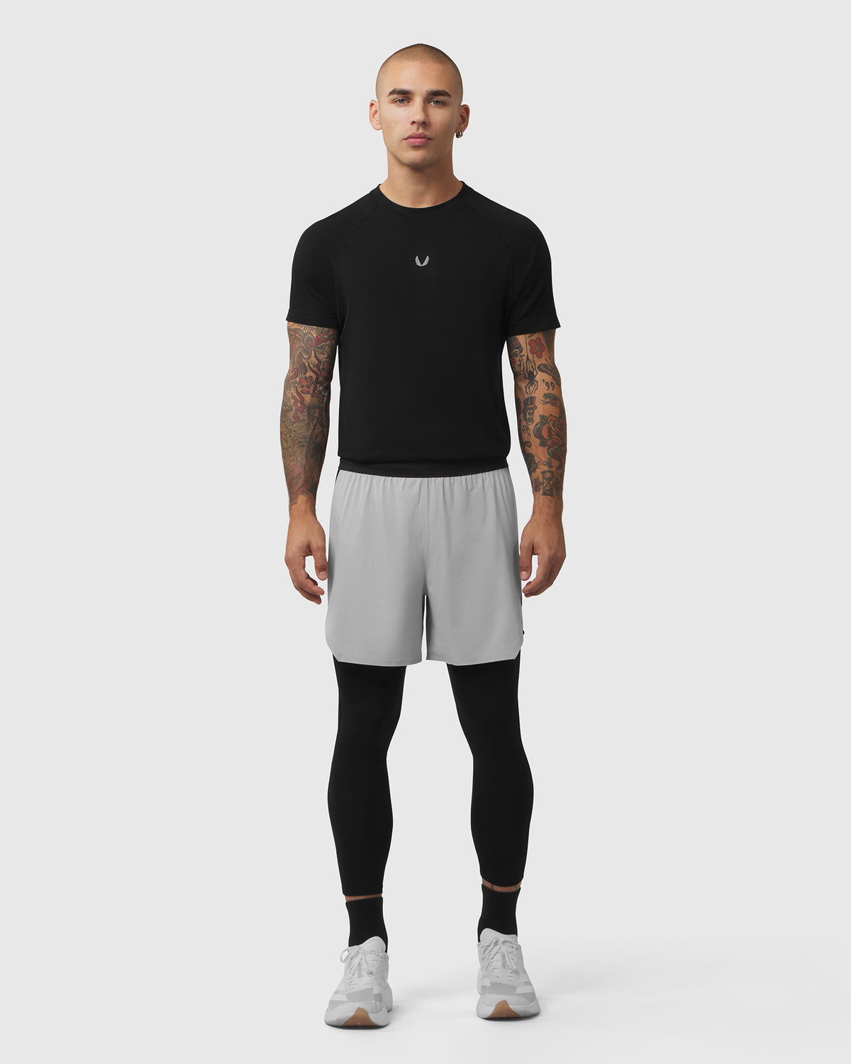 1239. Aerotex™ Hybrid Legging - Slate Grey/Black "Blade"