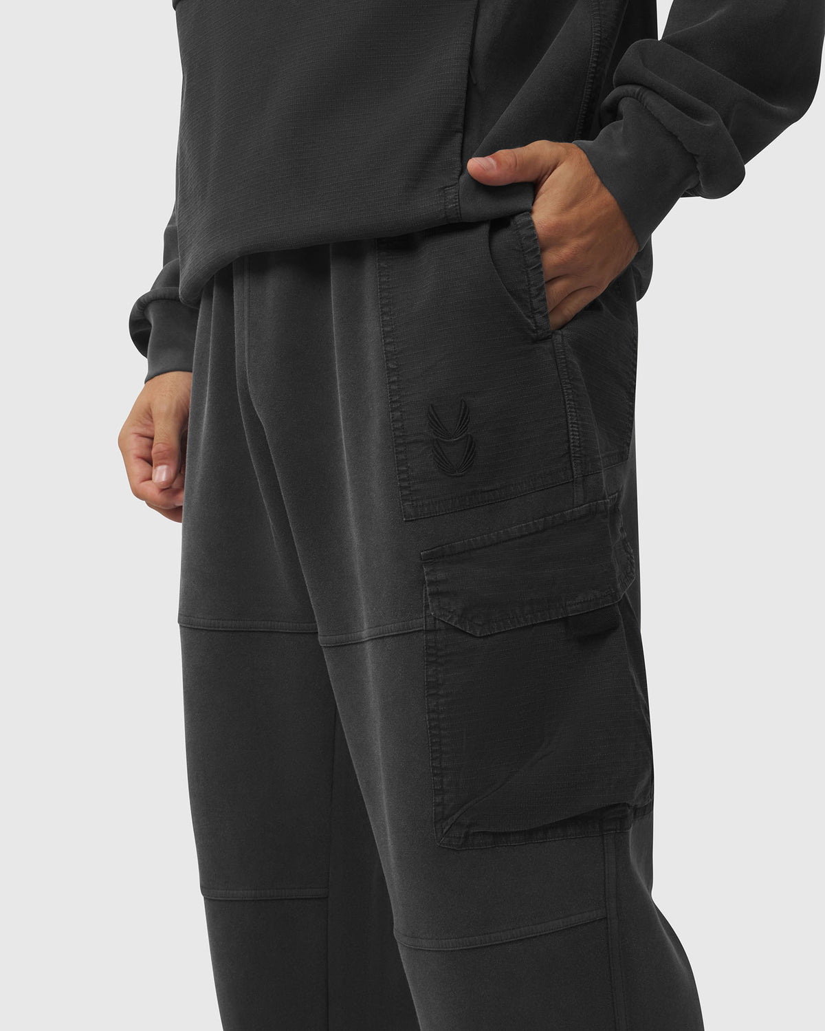 1251. Garment Dyed Ripstop DRI-CORE™ Cargo Pant - Black