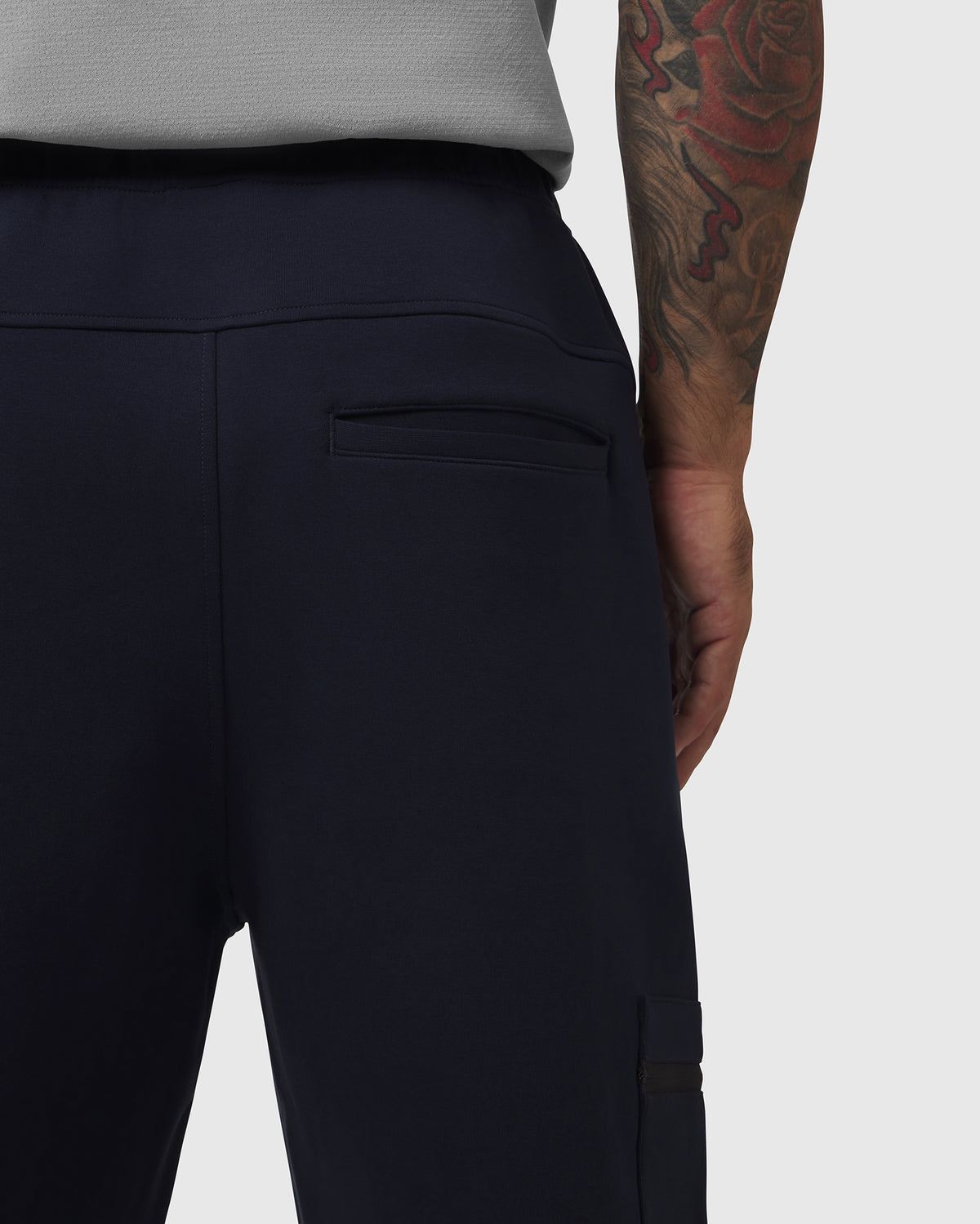 1253. DRI-CORE™ Straight Leg Cargo Sweats - Navy