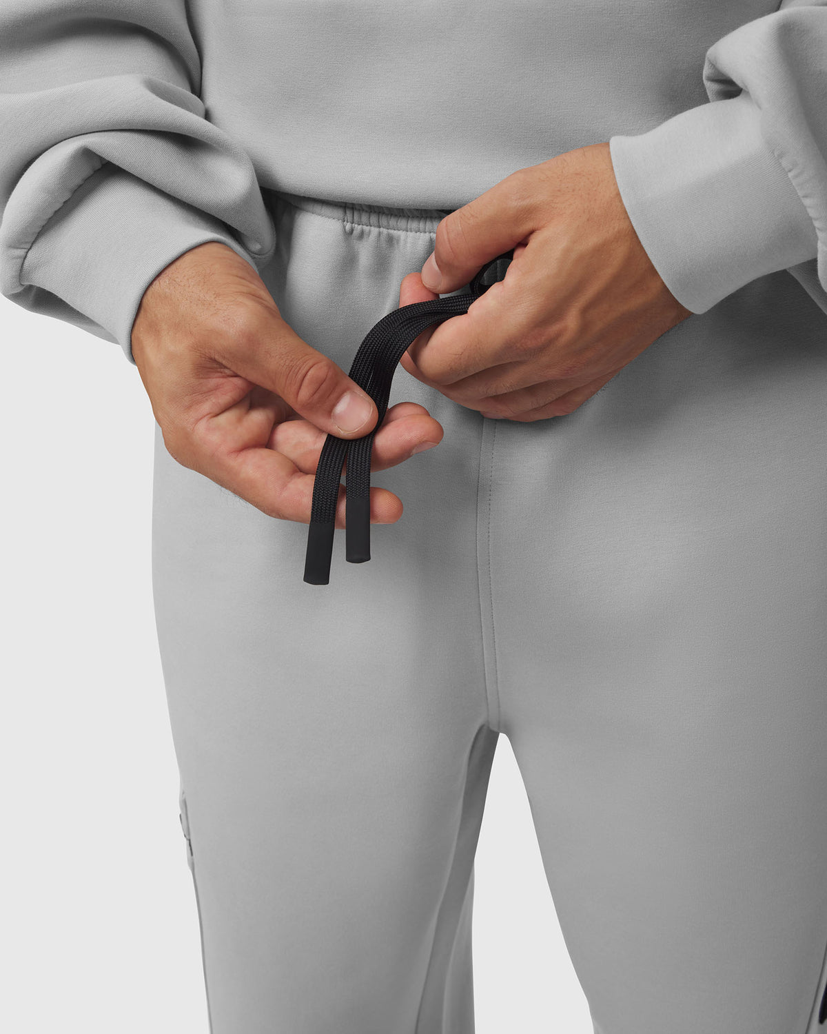 1253. DRI-CORE™ Straight Leg Cargo Sweats - Slate Grey