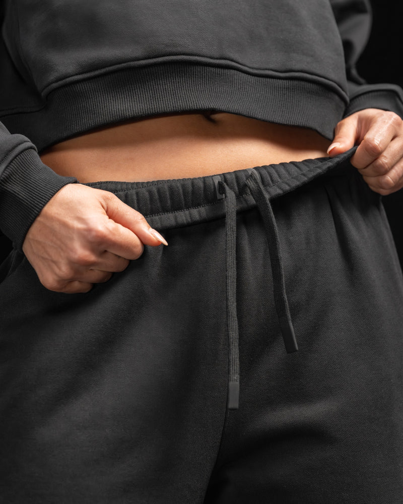 ASRV x Equinox Sorona® French-Terry Oversized Jogger - Black