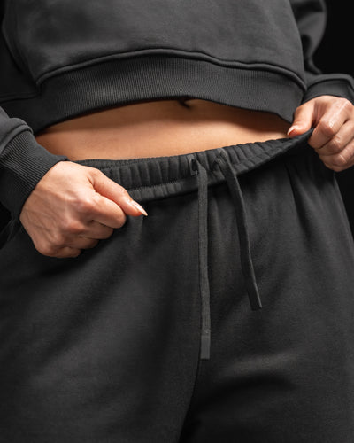 ASRV x Equinox Sorona® French-Terry Oversized Jogger - Black