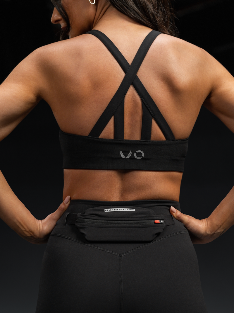 ASRV x Equinox Lycra® Hybrid Sports Bra - Black