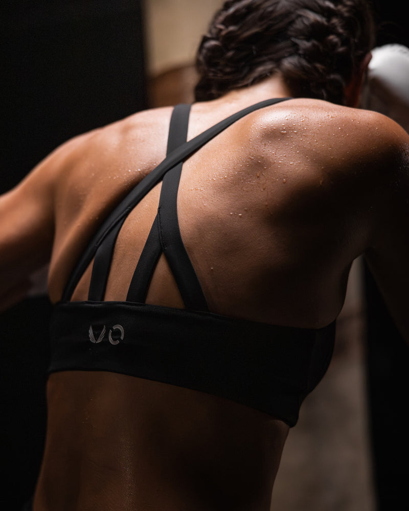 ASRV x Equinox Lycra® Hybrid Sports Bra - Black