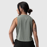 ASRV x Equinox AeroSilver® Cropped Training Tank - Sage